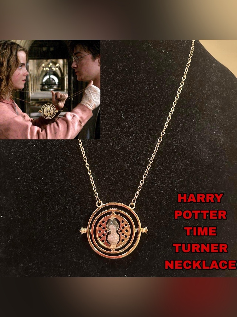 Harry Potter time turner necklace.